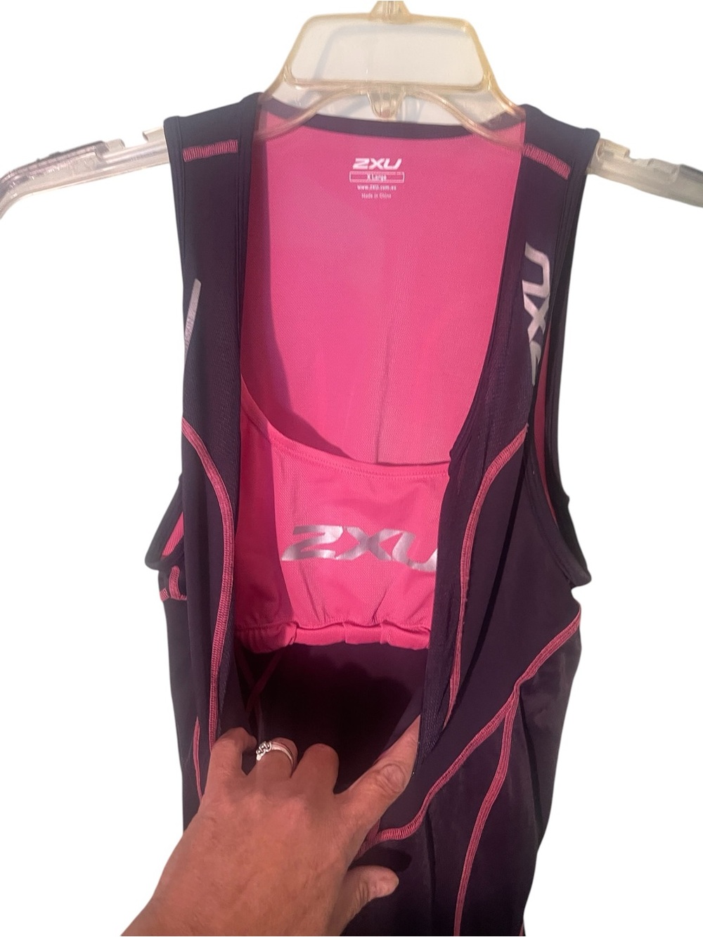 2XU Black with Pink Piping Performance Tri Suit. Size XL GUC - Picture 3 of 8